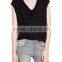 Wholesale t Shirt Personnalise Plain V-neck