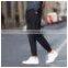 2017 100% cotton swea jogger pants plain printing autumn winter sport pants men