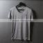 Mens Clothing Crew Neckline Grey Blank T Shirt Mens Cheap Custom Plain Jersey T Shirts