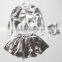 ShiJ Silver Jacket Skirt Headband 3pcs Kid Clothes