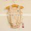 Hot sale stripe organic cotton newborn baby vest bodysuit