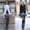 Fashion Girl Waistcoat Fox Fur Gilet with Hood Fake Fur Vest Women