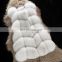 Promotional price wholesale fox fur vest/waistcoat long pattern