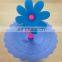 Silicone Leakproof Coffee Flower Lid Cap Airtight Sealed Cup Cover