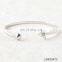 Immitation Rhodium Arrows Cuff Bracelet