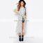 2015 New Woman Clothing Stripe Midi Shirt Dress for Women
