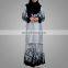 2017 Customized Printing Muslim Baju Kurung Modern Style Abaya High Quality Elegant Muslimah Women Baju Suit