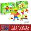 72pcs plastic building block toy DIY train toy ABS material
