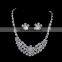 European luxury fashion jewelry women statement crystal fashion necklace set