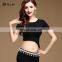 S-3096 Unique design performance modal sexy short sleeve belly dance top