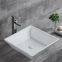 Bahtoom diamond New design round shape luxury white color ceramic countertop art hotel apartment hand sink