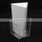 Tabletop 3 sides acrylic revolving brochure display holder stand