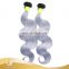 2015 new arrival 7a top quality Russian body wave virgin grey remy human hair weave