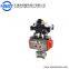 Two way stainless steel 304 pneumatic ball valve with actuator for water with best quality