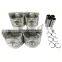In Stock Inpost New Piston Set STD for KUBOTA V2203 x4 PCS