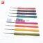 Factory Direct Sale TPR Aluminum Colorful Knitting Needles Hook Crochet Needle