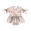 Soft bright floral pattern flower printing  Baby Girl Romper