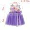 Beautiful Sleeveless Flower Girl Tulle Summer Dress With Big Satin Bow