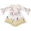 Girl Long Sleeves Tassel Dress Baby Frock Design Pictures Kids Milk Silk Dress