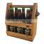 Custom Logo 6 Pack Wooden Bottle Carrier,Beer Holder