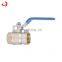 JD-4060 Nice quality control compression brass ball valve with gauge