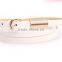 Skinny fashion woman PU belt
