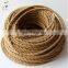 2017 Twisted hemp rope braided jute rope lights cable for pendant light