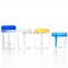 Plastic Blue Hospital Urine and Stool Container with Screw Cap