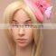 New Style Sinamay Base Fascinator Hat With Fabric Flower For Wedding Hair Accessories