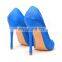 Blue snake ladies fancy new style multicolored snake print high heels platform ankle strap women sandals shoes