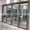 Modern doors designs double tempered clear luxury glass slide aluminum door