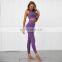 eco friendly running jogging sport yoga wholesale Breathable slim Athletic fitness wear with customized color