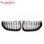 Front grill for BMW 5 series E60 E61 ABS material glossy black double slat line grill for BMW 2004-2009 Sedan E60