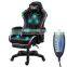 custom cheap led RGB PC computer game chair gaming cadeira silla gamer racing gaming chairs with footrest and massage