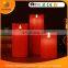red pillar led electric moving wick flameless religious citronella candle set