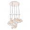 Modern Metal Ceiling Glass Globe Chandelier for Living Dining Room Bedroom Kitchen LED Pendant Light