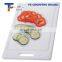 2022 hot sale white 480*330*18mm PE cutting board with handle