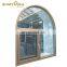 new design Courtyard casement window tempered glass aluminium alloy Swing window