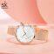 SHENGKE  Big Dial Creative Women Watch K0138L Popular Attractive  Fashion Ladies Leisure Watch With Bracelet Reloj Para Mujer