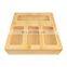 Bamboo Kitchen Plastic Bags Storage Ziplock Bag Storage Organizer with Slider