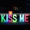 led stage light moving led 26 led letter lighting KISS ME LOVE  MARRY ME light
