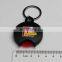 Custom Plastic Euro Coin Holder Keychain For Promotion