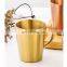 Trendy Drinking Custom Metal Travel Gold Mug High Quality Reusable Beer Camping Water Stainless Steel Coffee Cup