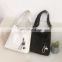 customized eco friendly 100% pure cotton Adjustable shoulder strap length shopping bag reusable  custom print canvas bag