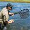 Wholesale Aluminum Folding Rubber Landing Net Easy Catch and Release Telescopic Fishing Net