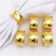 Senior Wedding Banquet Supplies Gold Silver Color Table Decorations Metal Napkin Ring