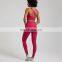 New Arrival Sexy Soft Women Thin Strap Cross Back Bra High Waist V Back Legging Pants Sports Yoga Gym Workout Suit Set Outfit