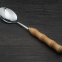 Bamboo Stainless Steel Flatware Set Wood Handle Cutlery with Stand Dinnerware Set Knife Fork Spoon And Teaspoon