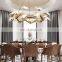 Modern Decorative Living Room Chandelier Lighting Bird Shape Glass Tree Branch Chandelier