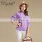 Women's Fashion Trend Cashmere Sweater with Ruffled Collar Girls Style